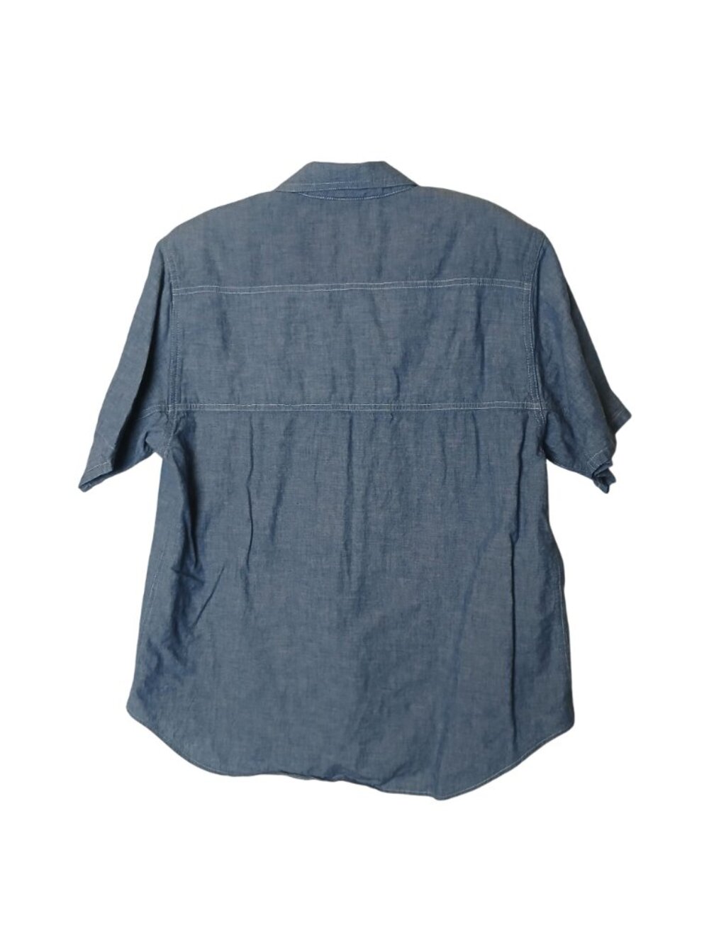 VTG Gloria Vanderbilt Murjani Medium Denim Short-Sleeve Shirt Snap Pocket #D-41 - Picture 2 of 6